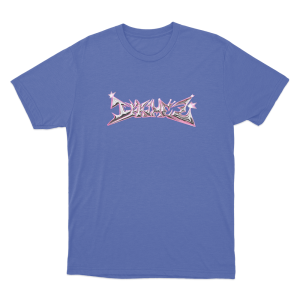 Ikkimel Graffiti Unisex T Shirt Blue
