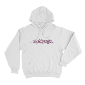 Ikkimel Logo Unisex Hoodie White