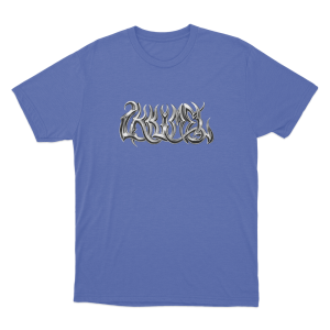 Ikkimel Metal Logo Unisex T Shirt Blue