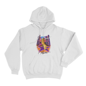 Ikkimel Poppstar Golden Boot Unisex Hoodie White