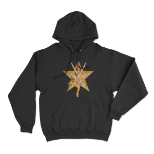 Ikkimel Portrait Unisex Hoodie Black